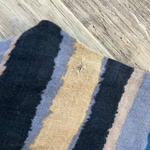 UMGEE Boho Striped Maxi Dress Tie Waist Size Large - Picture 8 of 15